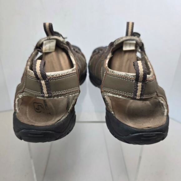 Skechers Men's Size 12 Leather Fisherman's Closed Toe Outdoor Sandals Shoes - Picture 5 of 12